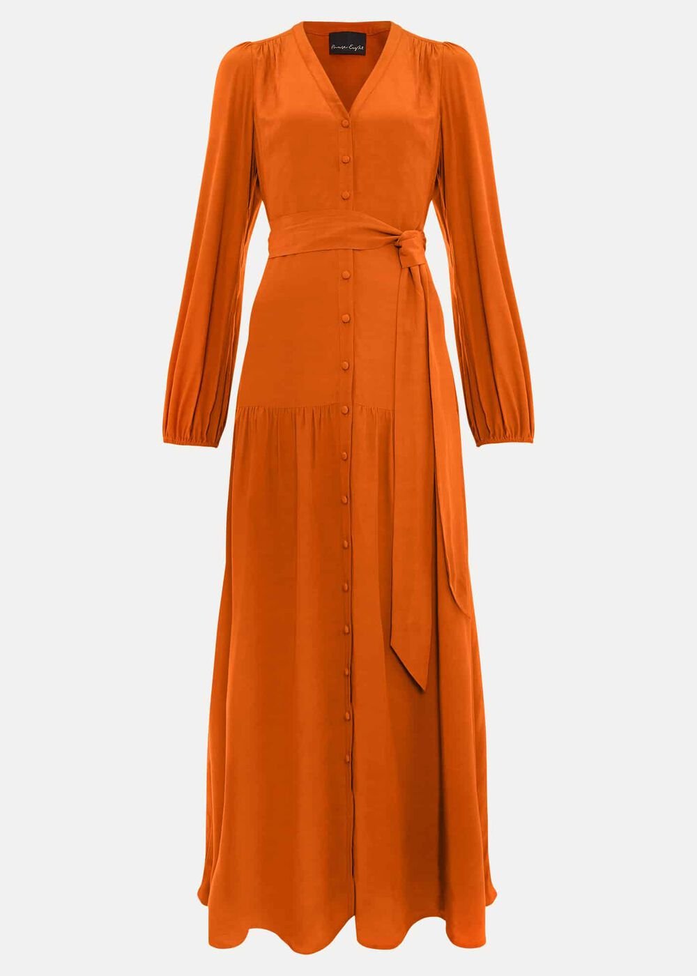 Tori Button Through Maxi Dress Tan