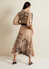 Tammy Puff Sleeve Shirt Dress Cream