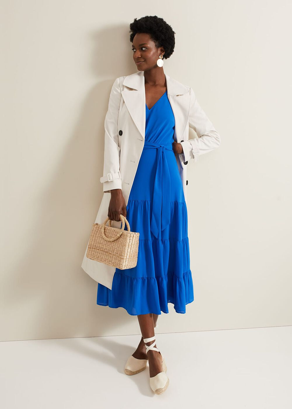 Lola Blue Tiered Dress Blue