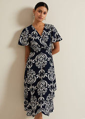 Julissa Printed Dress Multi-Coloured
