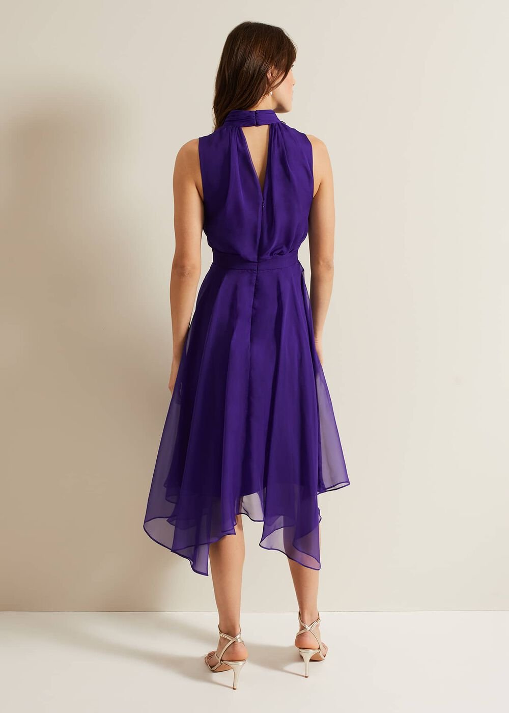 Lucinda Fit And Flare Dress Purple