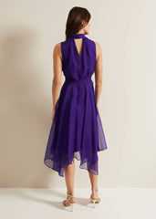 Lucinda Fit And Flare Dress Purple