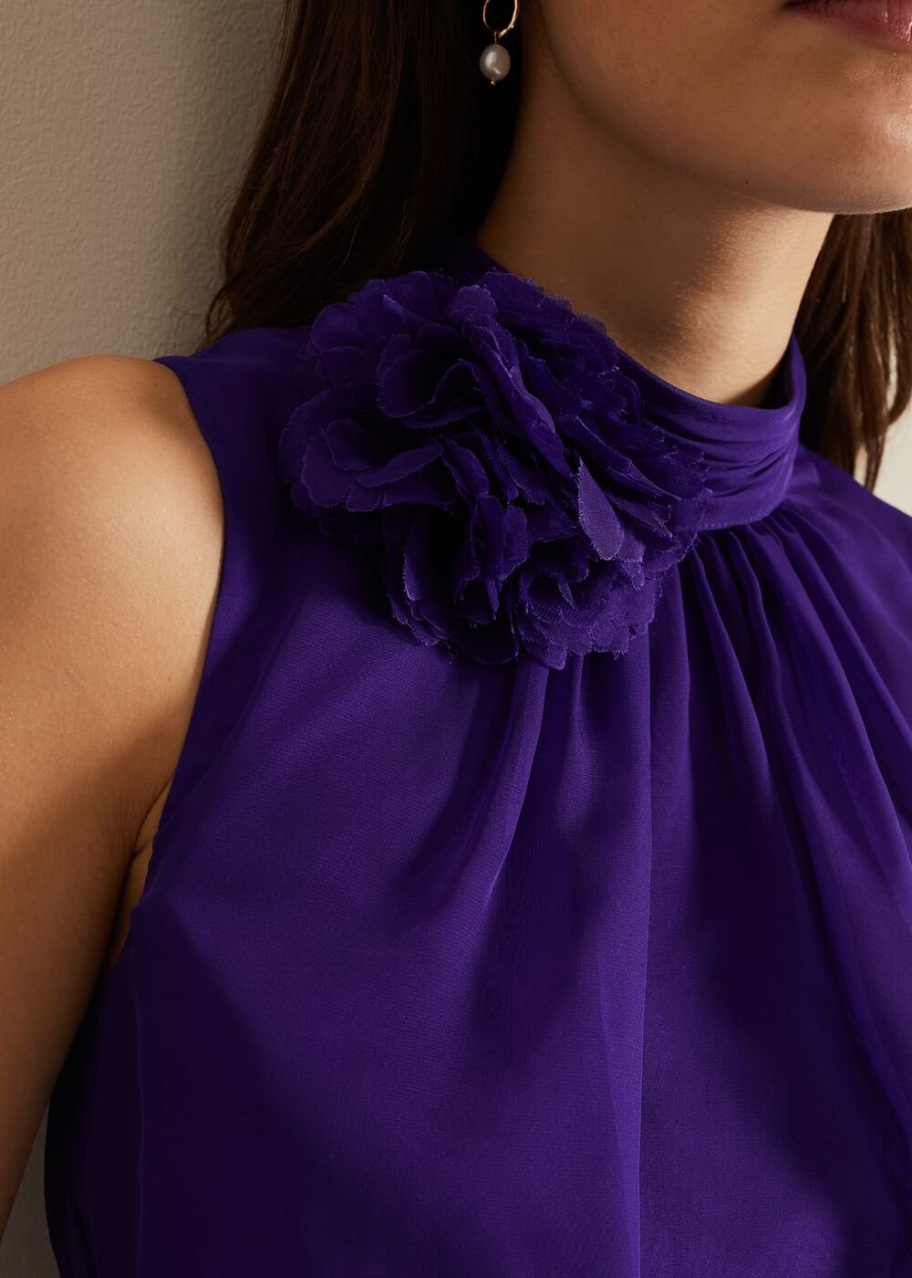 Lucinda Fit And Flare Dress Purple