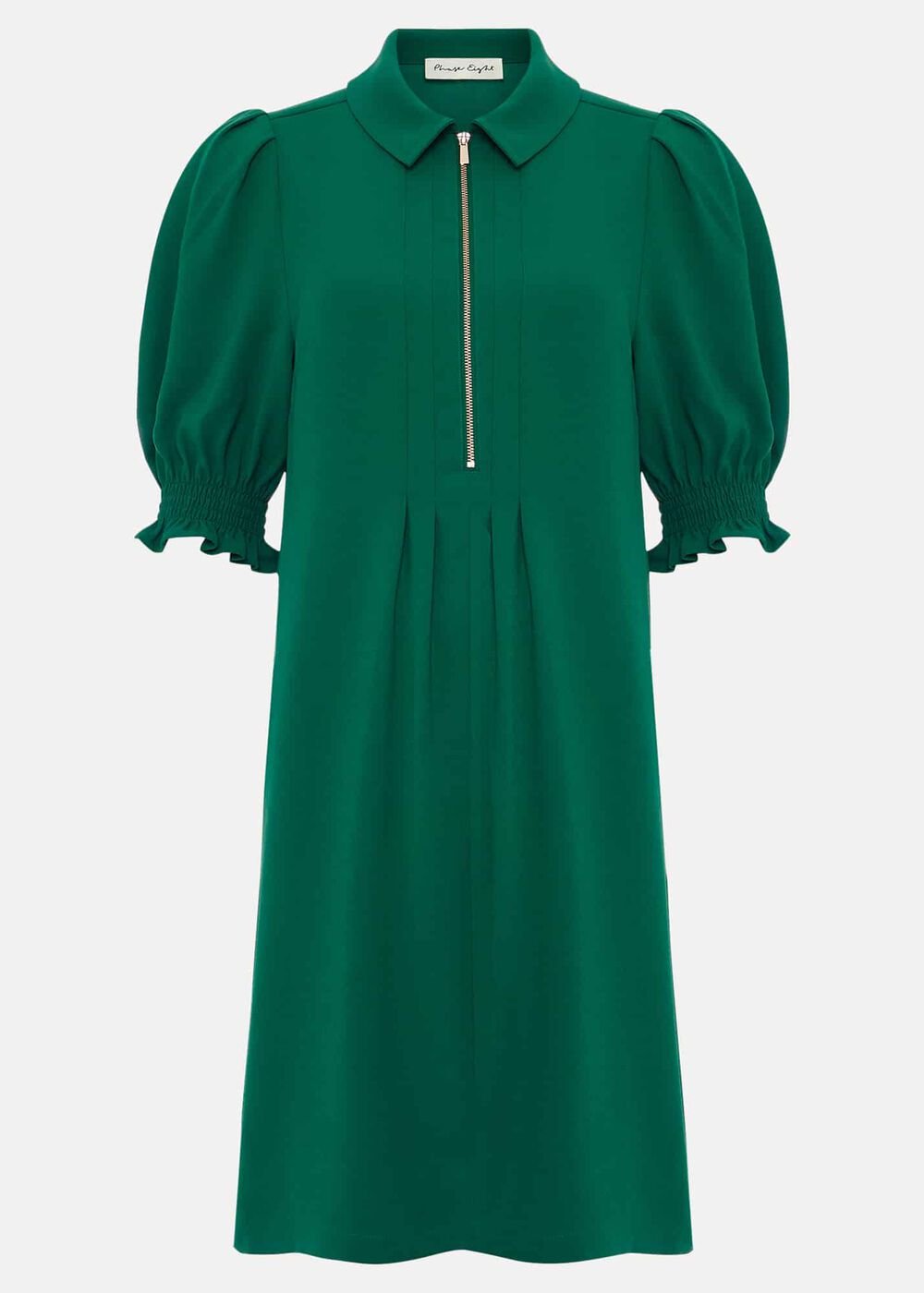 Candice Zip Swing Dress Green