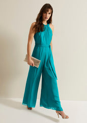 Susanna Silk Jumpsuit Green