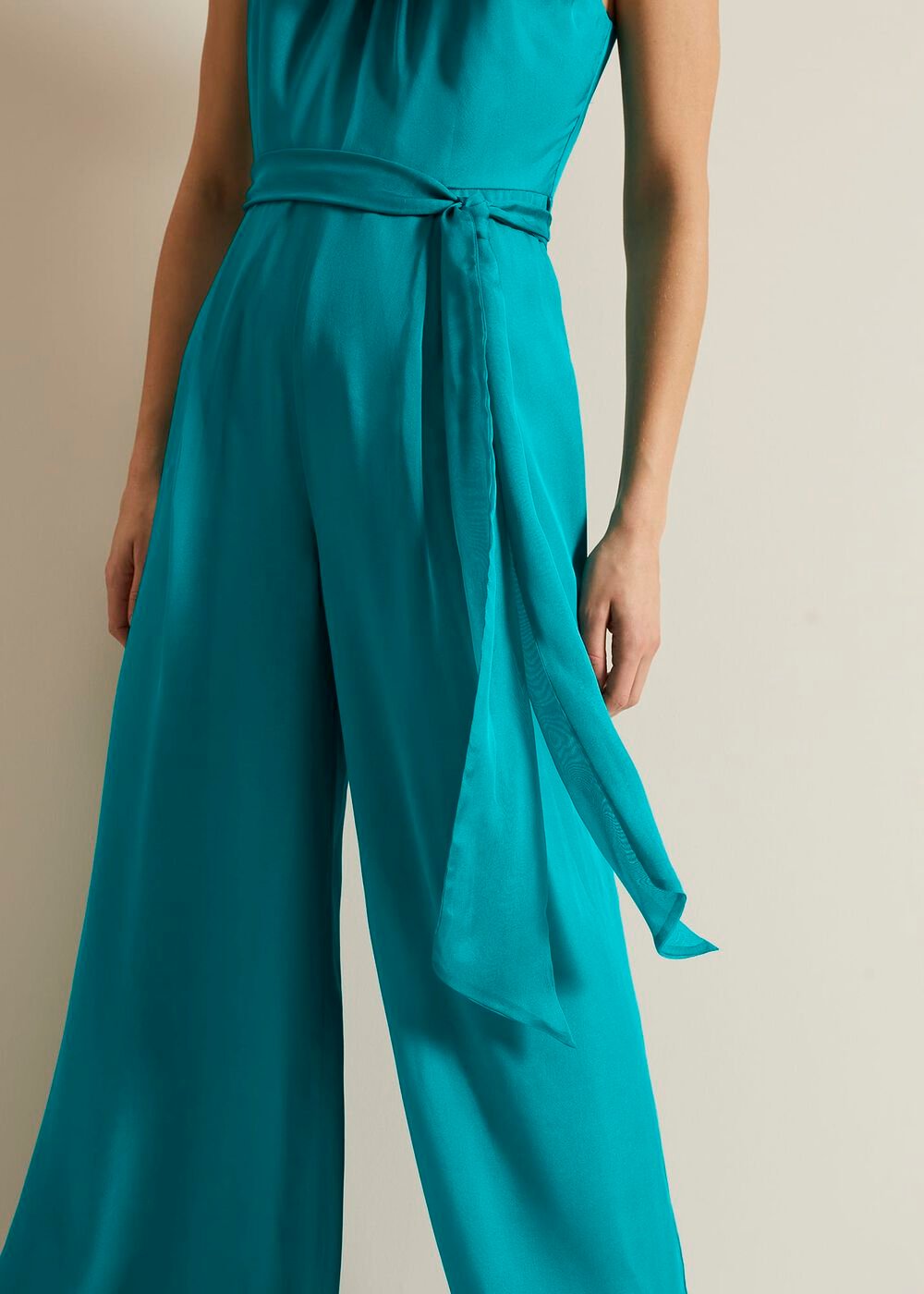 Susanna Silk Jumpsuit Green