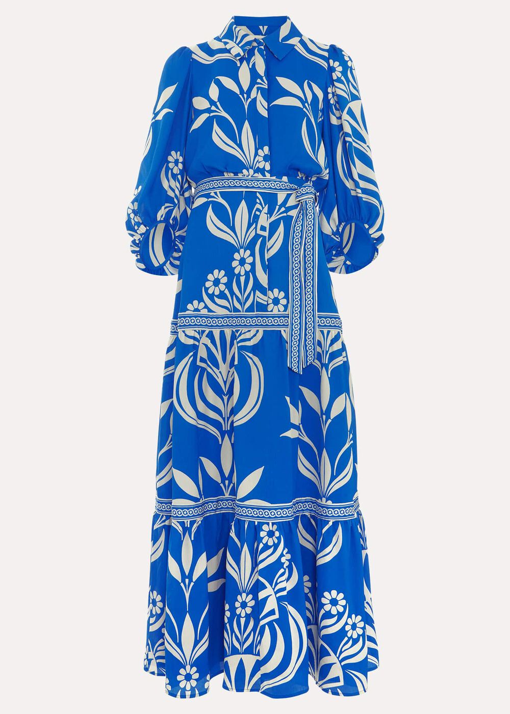 Coralie Print Shirt Midaxi Dress Multi-Coloured