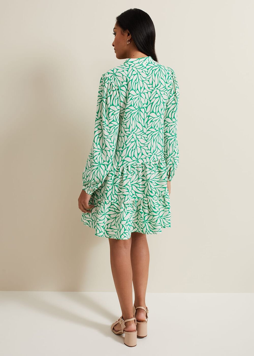 Petite Penele Swing Dress Green