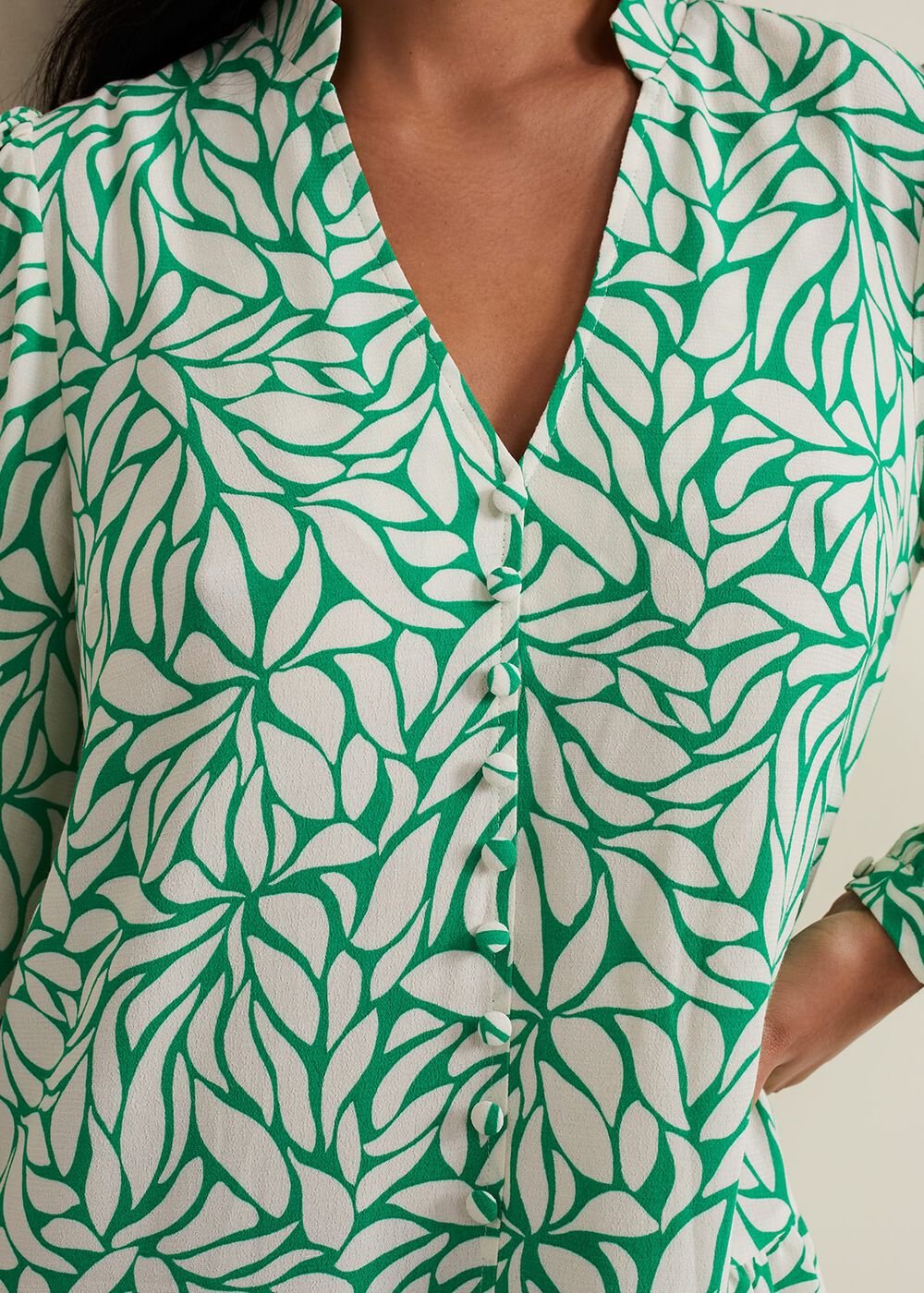 Petite Penele Swing Dress Green
