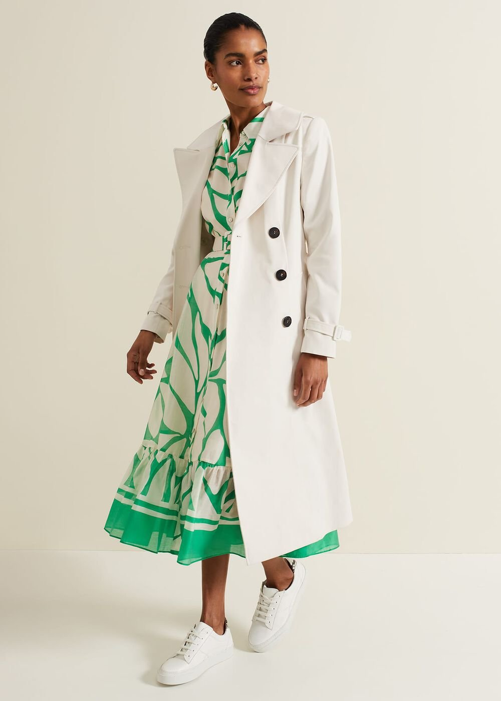 Daphne Floral Shirt Dress Multi-Coloured