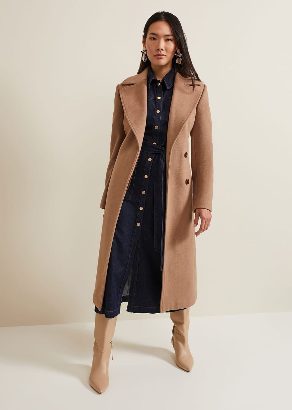Sonny Denim Midi Dress Navy