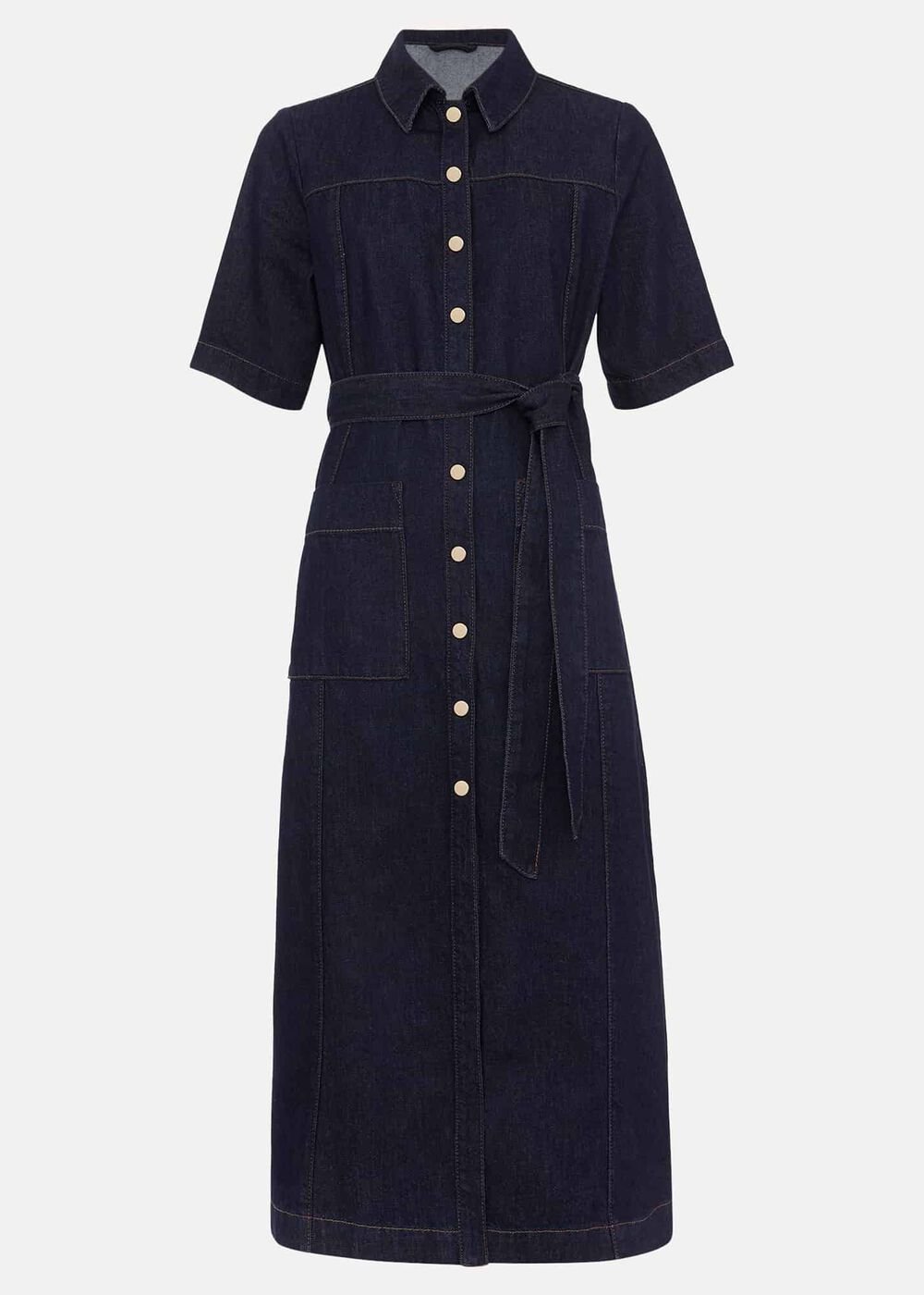 Sonny Denim Midi Dress Navy