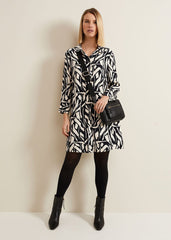 Ruby Geo Tunic Dress Black Multi