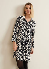 Ruby Geo Tunic Dress Black Multi