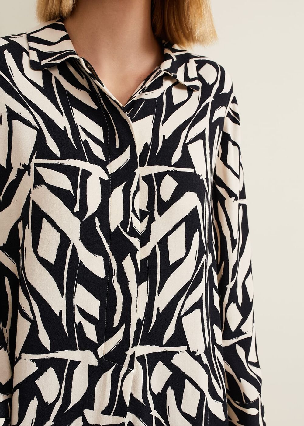 Ruby Geo Tunic Dress Black Multi