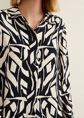 Ruby Geo Tunic Dress Black Multi