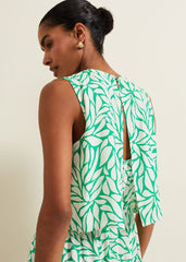 Aubrey Geo Jumpsuit Green