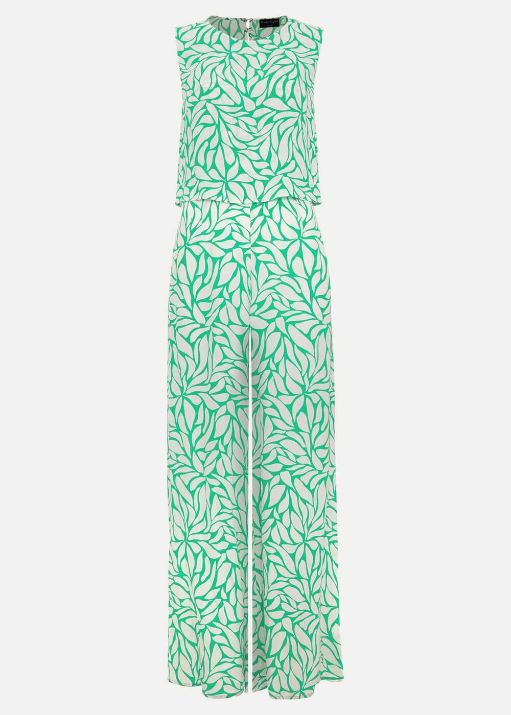 Petite Aubrey Geo Jumpsuit Green