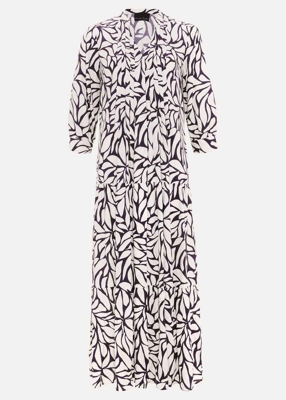 Penele Geo Midi Dress Purple