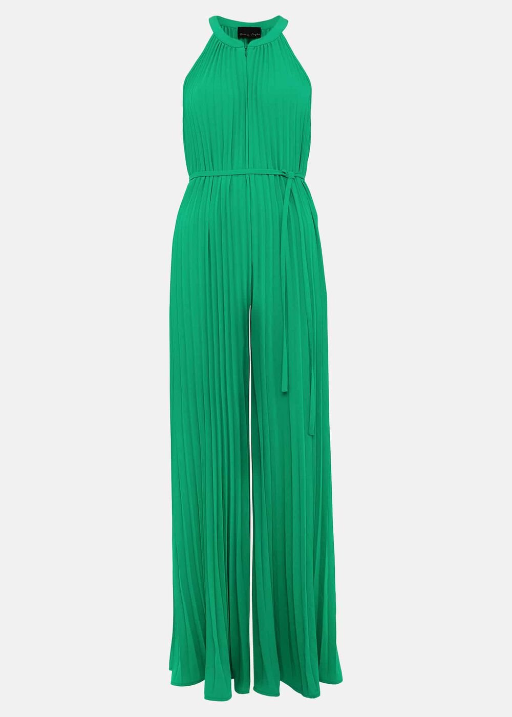 Brea Green Pleat Jumpsuit Green