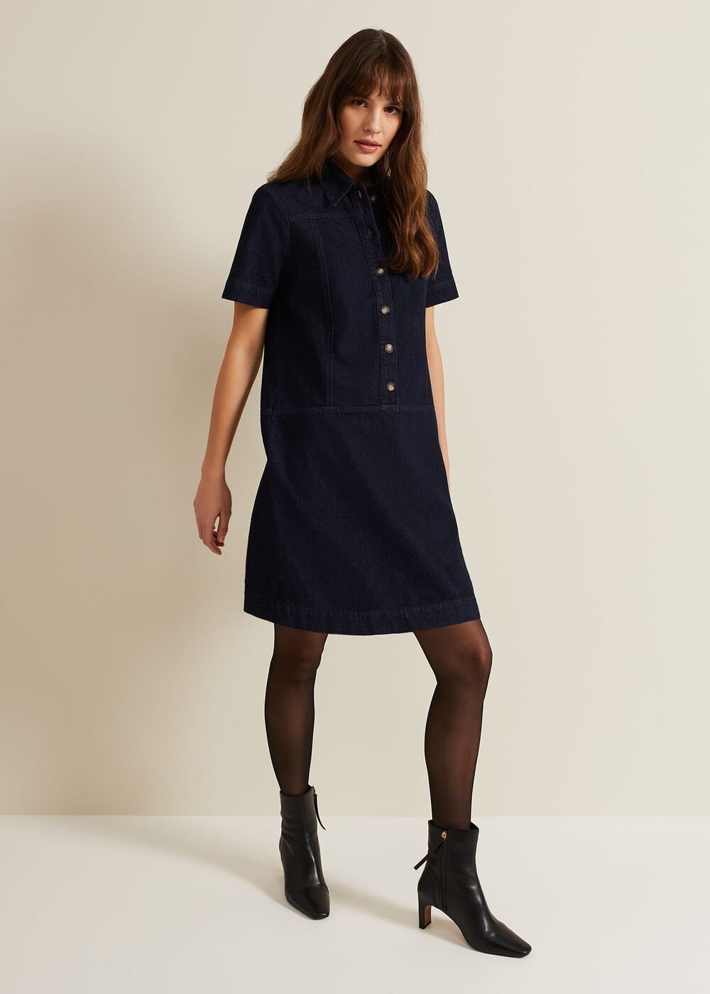 Larisa Denim Tunic Dress Denim