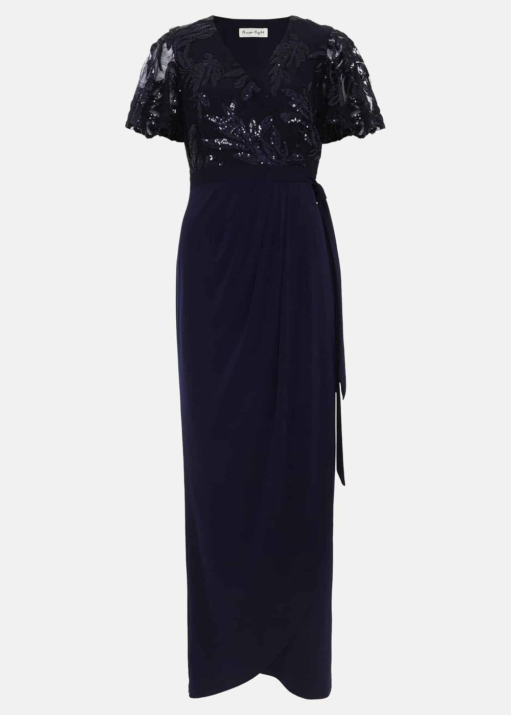 Minty Sequin Bodice Maxi Dress Navy