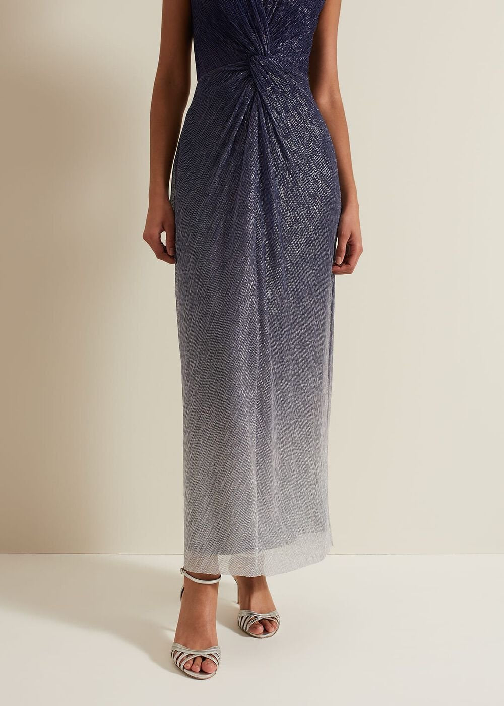 Sara Metallic Jersey Maxi Dress Multi-Coloured