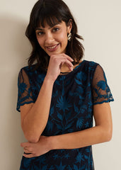 Shelby Embroidered Dress Multi-Coloured