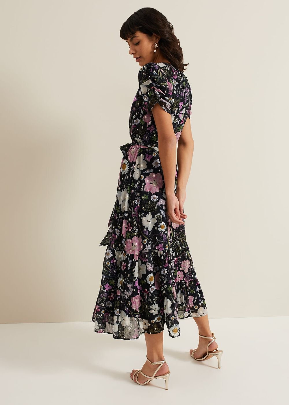 Azalea Print Fil Coupe Dress Multi-Coloured