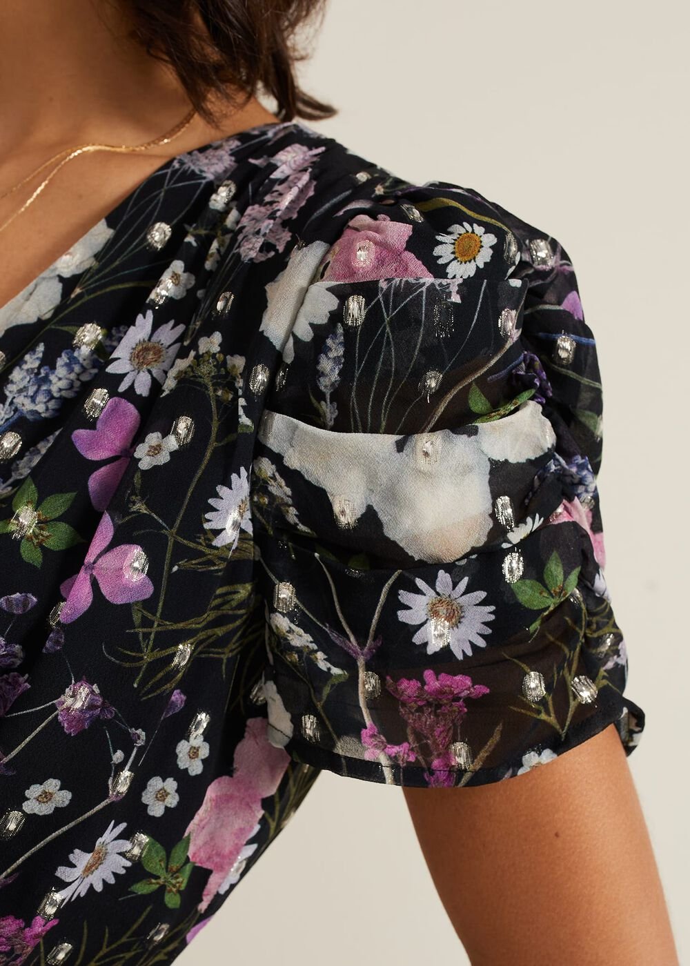 Azalea Print Fil Coupe Dress Multi-Coloured