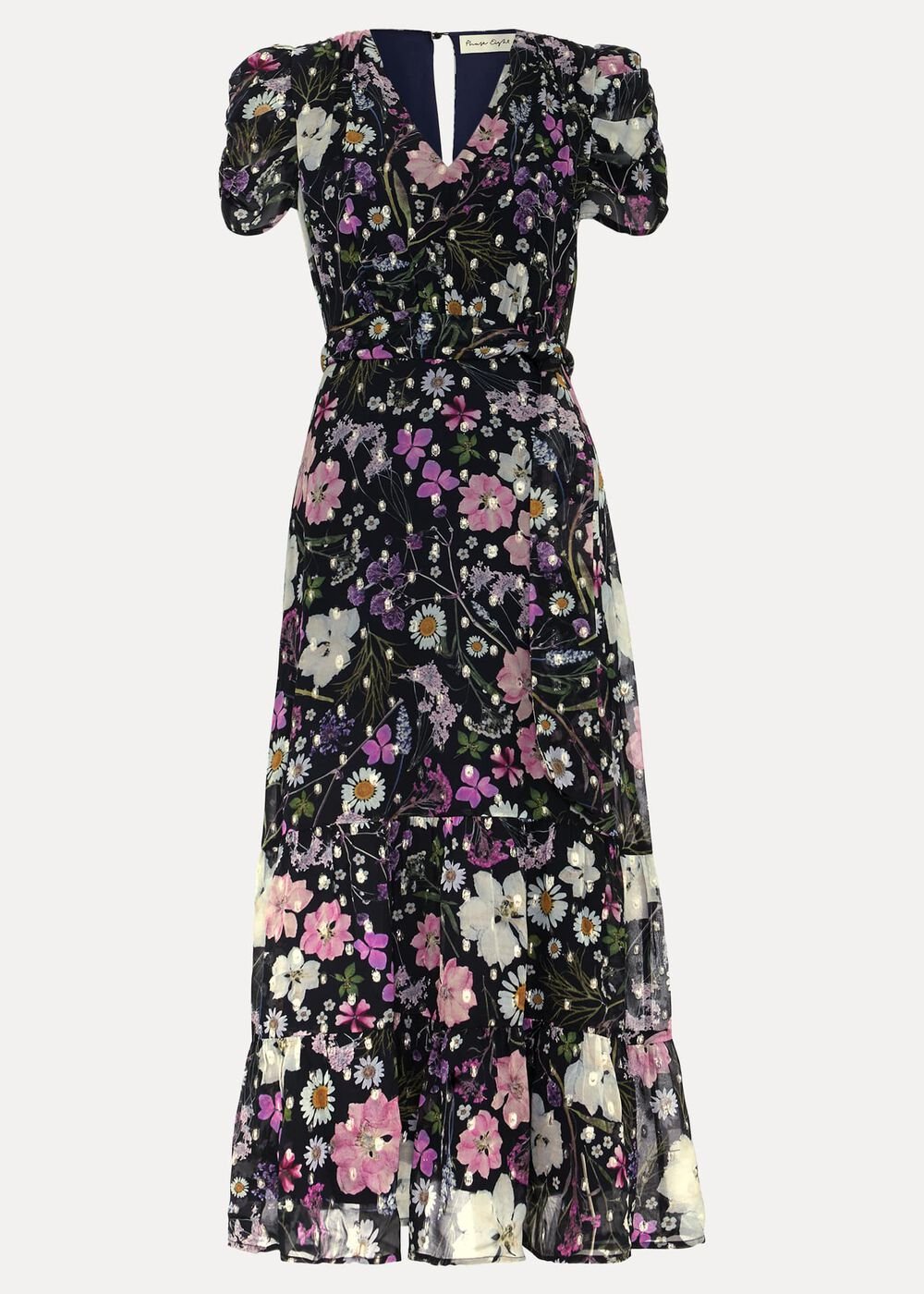 Azalea Print Fil Coupe Dress Multi-Coloured