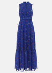 Petite Sofia Print Maxi Dress Multi-Coloured