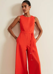 Marta Red Jumpsuit Red