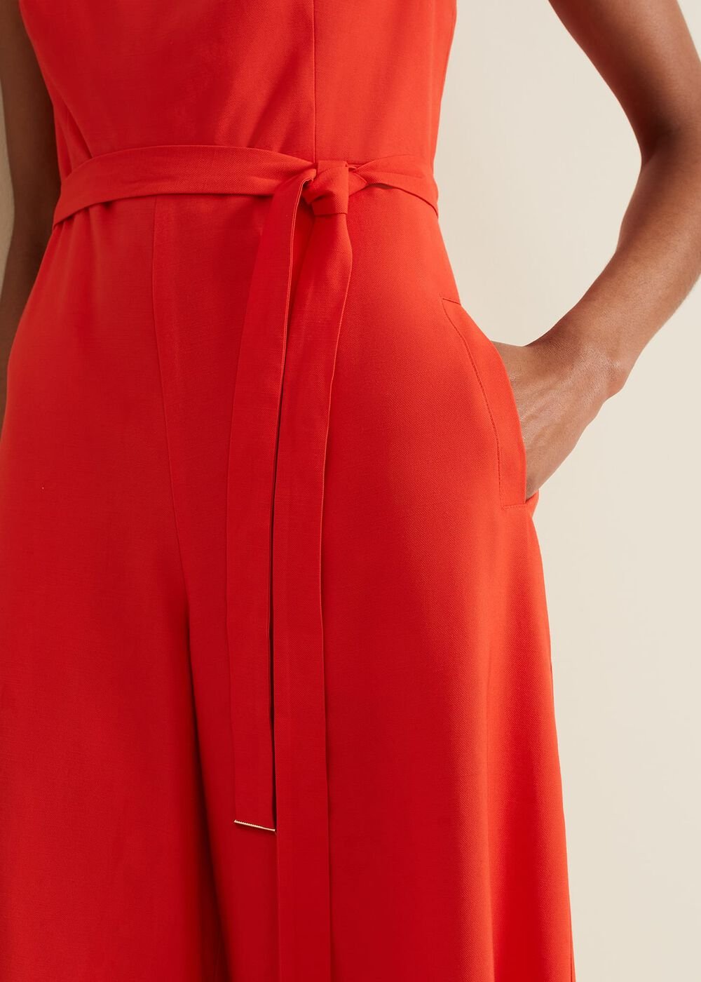 Marta Red Jumpsuit Red