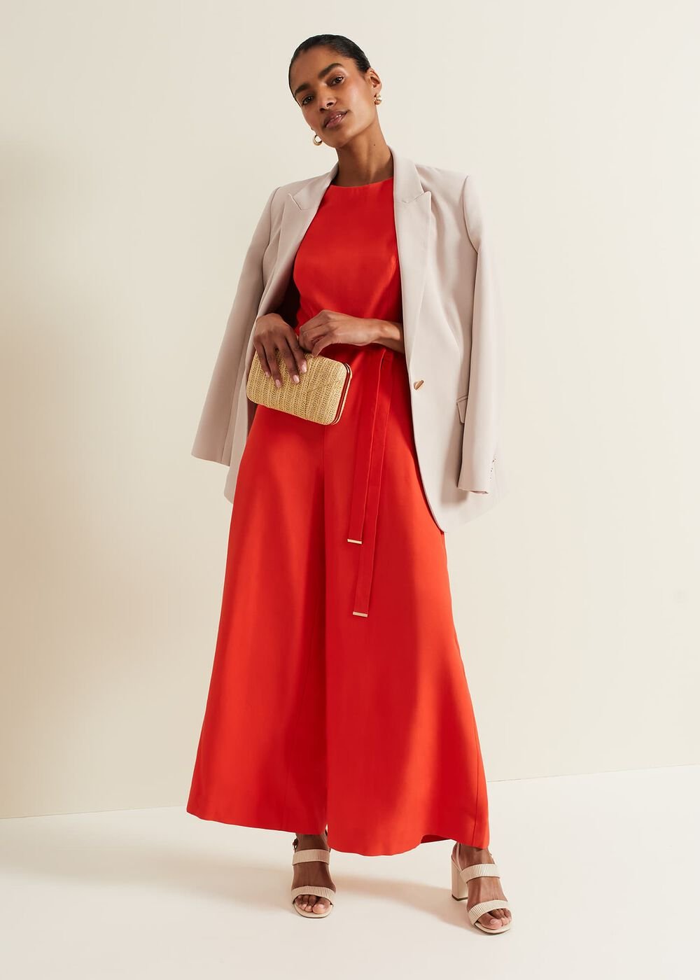 Marta Red Jumpsuit Red