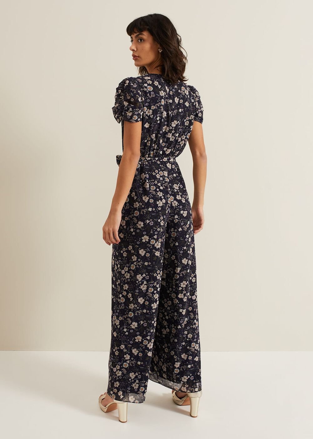 Helene Floral Print Jumpsuit Multi-Coloured
