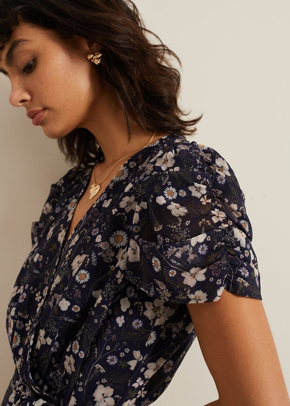 Helene Floral Print Jumpsuit Multi-Coloured