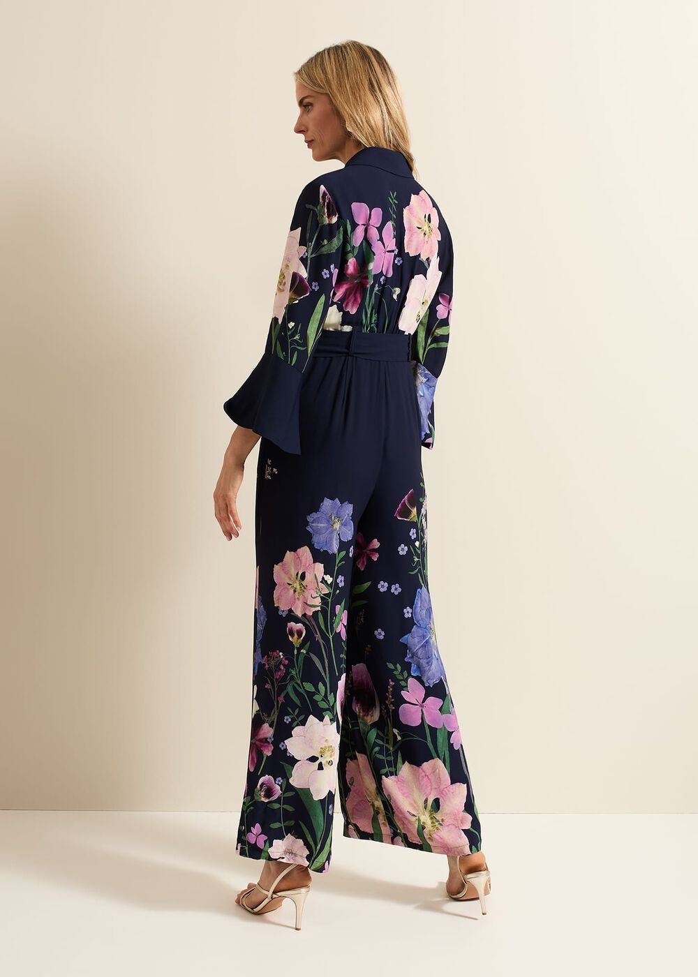 Annia Floral Print Jumpsuit Multi-Coloured