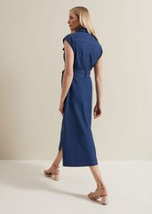 Luiza Denim Midi Dress Denim