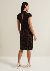 Edith Tapework Midi Dress Multi-Coloured