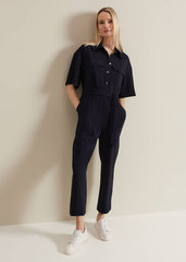 Tallulah Navy Utility Jumpsuit Navy