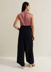 Sabina Satin Wide Leg Jumpsuit Multi-Coloured