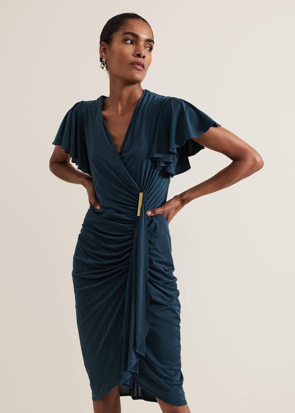 Donna Green Bodycon Dress Dark Green