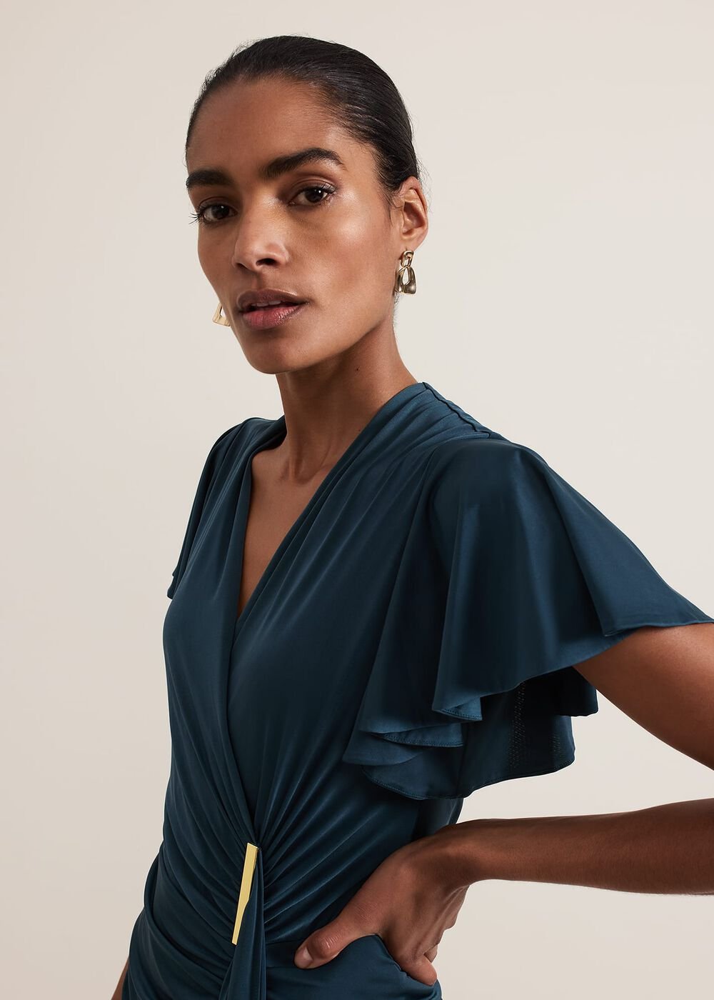 Donna Green Bodycon Dress Dark Green