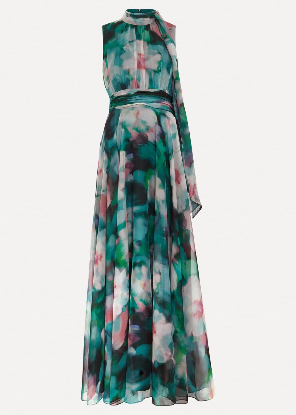 Lucinda Chiffon Print Maxi Dress Multi-Coloured