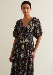 Lesley Multi Coloured Floral Maxi Dress Multi-Coloured