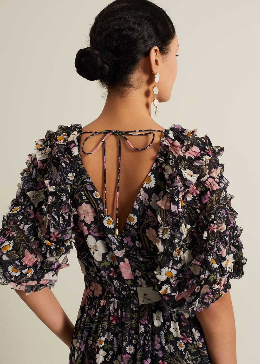 Lesley Multi Coloured Floral Maxi Dress Multi-Coloured