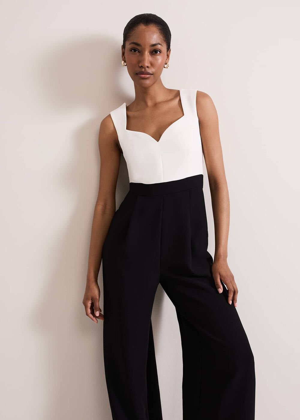 Maisy Jumpsuit Black/Ivory