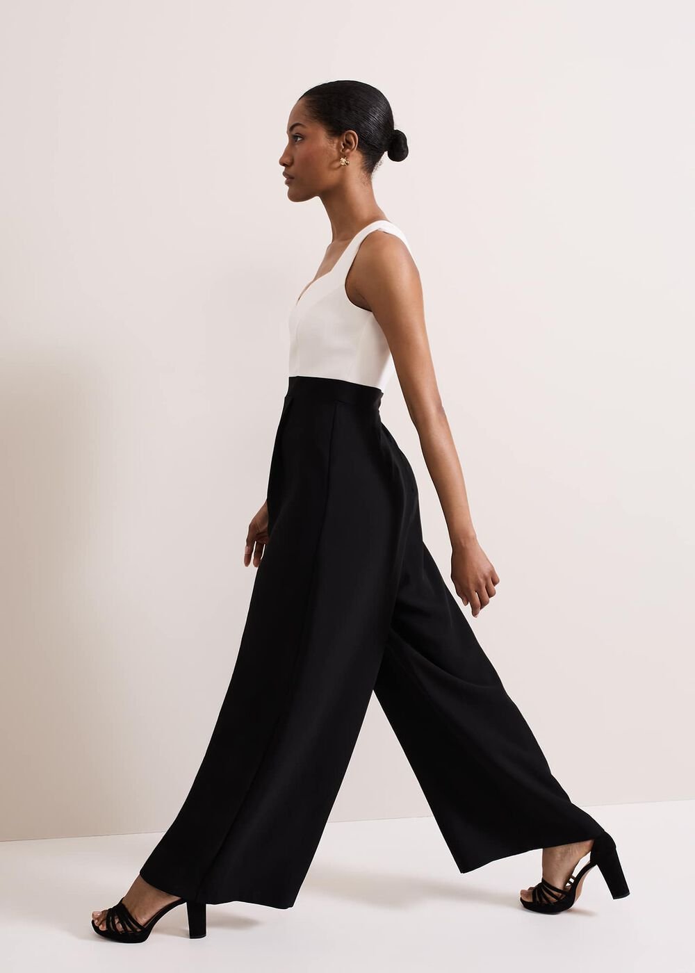 Maisy Jumpsuit Black/Ivory