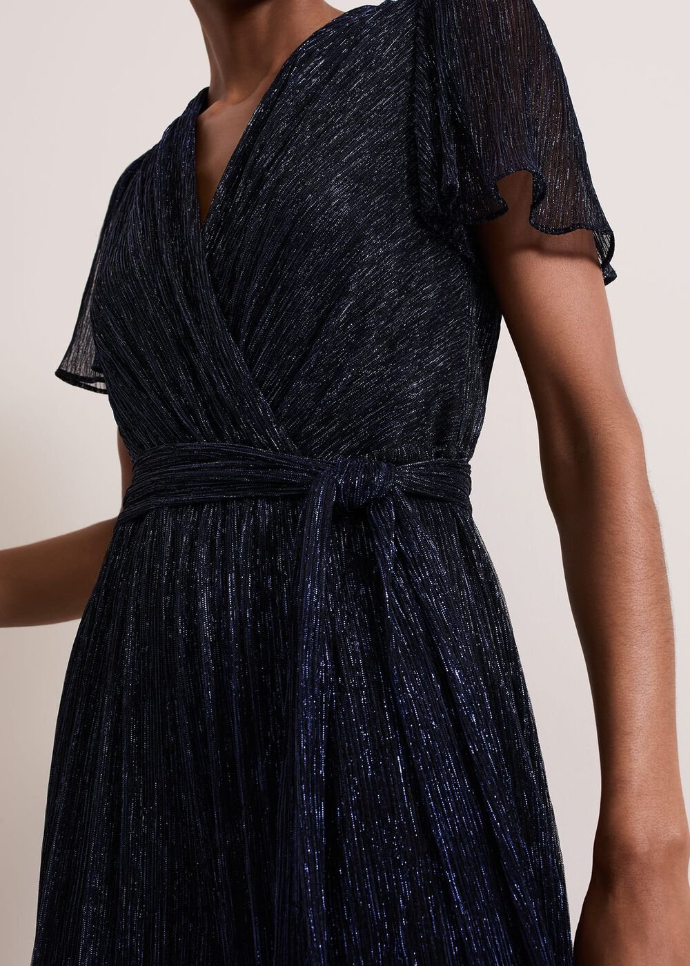 Stella Blue Plisse Jumpsuit Blue